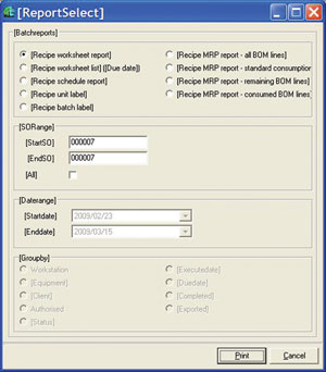 Figure 5. Advit’s manufacturing management team has a powerful arsenal of reports at their disposal